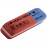 Ластик KOH-I-NOOR 6521/40, 57x19,5x8 мм, красно-синий, прямоугольный, скошенные края, натуральный каучук, 6521040021KDRU