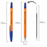 Ручка шариковая BRAUBERG "M-500 ORANGE", СИНЯЯ, корпус оранжевый, узел 0,7 мм, линия письма 0,35 мм, 143448 по низкой цене оптом Краснодар, Москва, Уфа, Казань, Барнаул, Владивосток, Хабаровск, Сахалин, Красноярск, Екатеренбург, 