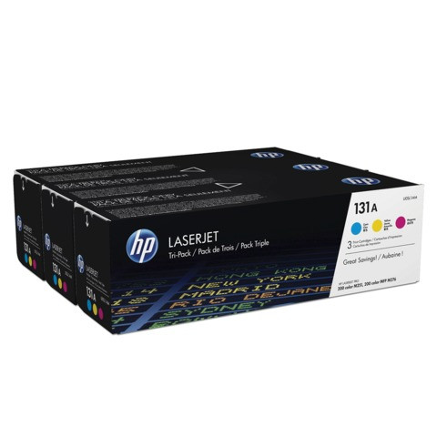 Картридж лазерный HP (U0SL1AM) LaserJet Pro200 color M276/M251, оригинальный, КОМПЛЕКТ 3 цвета CMY, ресурс 3х1800 страниц по низкой цене оптом 