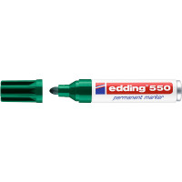 Маркер пермаментный edding 550, круглый наконечник, 3-4 мм Зеленый