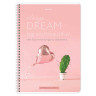 Тетрадь А4, 80 л., BRAUBERG, гребень, клетка, обложка картон, "Dream", 404049 по низкой цене оптом 