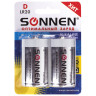 Батарейки КОМПЛЕКТ 2 шт, SONNEN Alkaline, D (LR20, 13А), алкалиновые, в блистере, 451091 по низкой цене оптом 