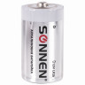 Батарейки КОМПЛЕКТ 2 шт, SONNEN Alkaline, D (LR20, 13А), алкалиновые, в блистере, 451091 по низкой цене оптом 