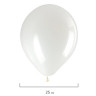 Шары воздушные ЗОЛОТАЯ СКАЗКА, 10" (25 см), КОМПЛЕКТ 50 штук, белые, пакет, 105000 по низкой цене оптом 