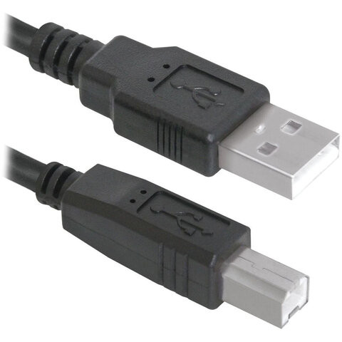 Кабель USB 2.0 AM-BM, 1,8 м, DEFENDER, для подключения принтеров, МФУ и периферии, 83763 по низкой цене оптом 