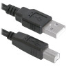 Кабель USB 2.0 AM-BM, 1,8 м, DEFENDER, для подключения принтеров, МФУ и периферии, 83763 по низкой цене оптом 