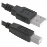 Кабель USB 2.0 AM-BM, 1,8 м, DEFENDER, для подключения принтеров, МФУ и периферии, 83763 по низкой цене оптом 