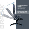 Кресло компьютерное BRABIX "GT Carbon GM-120", две подушки, экокожа, черное/синее, 531930 по низкой цене оптом 
