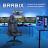 Кресло компьютерное BRABIX "GT Carbon GM-120", две подушки, экокожа, черное/синее, 531930 по низкой цене оптом 