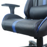 Кресло компьютерное BRABIX "GT Carbon GM-120", две подушки, экокожа, черное/синее, 531930 по низкой цене оптом 