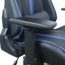 Кресло компьютерное BRABIX "GT Carbon GM-120", две подушки, экокожа, черное/синее, 531930 по низкой цене оптом 