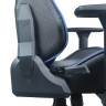 Кресло компьютерное BRABIX "GT Carbon GM-120", две подушки, экокожа, черное/синее, 531930 по низкой цене оптом 