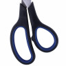 Ножницы BRAUBERG "Soft Grip", 190 мм, черно-синие, резиновые вставки, 3-х сторонняя заточка, 230762 по низкой цене оптом 
