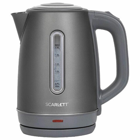 Чайник SCARLETT SC-EK21S42, 1,8л, 1800Вт, закрытый нагревательный элемент, стальной к по низкой цене оптом Краснодар, Москва, Уфа, Казань, Барнаул, Владивосток, Хабаровск, Сахалин, Красноярск, Екатеренбург, 