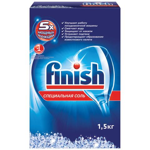 Соль от накипи для посудомоечных машин 1,5 кг FINISH, 3012703 по низкой цене оптом 