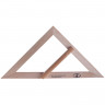 Треугольник для классной доски (треугольник классный), деревянный, 45х45х90 градусов, равнобедренный, без шкалы, С370