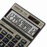 Калькулятор настольный металлический STAFF STF-7712-GOLD (179х107 мм), 12 разрядов, двойное питание, блистер, 250306 по низкой цене оптом 
