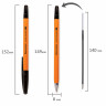 Ручка шариковая BRAUBERG "M-500 ORANGE", ЧЕРНАЯ, корпус оранжевый, узел 0,7 мм, линия письма 0,35 мм, 143449 по низкой цене оптом Краснодар, Москва, Уфа, Казань, Барнаул, Владивосток, Хабаровск, Сахалин, Красноярск, Екатеренбург, 