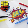 Фломастеры FABER-CASTELL "Grip", 10 цветов, трехгранные, смываемые, ПВХ упаковка, 155310 по низкой цене оптом 