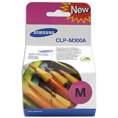 Картридж лазерный SAMSUNG (CLP-M300A) CLP-300 и другие, оригинальный, пурпурный, ресурс 1000 стр. по низкой цене оптом 