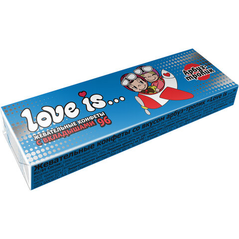 Жевательная конфета LOVE IS со вкусом Арбуз-тропик, 25 г, 70291 по низкой цене оптом 