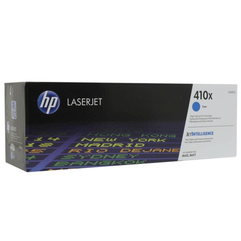 Картридж лазерный HP (CF411X) LaserJet Pro M477fdn/M477fdw/477fnw/M452dn/M452nw, голубой, оригинальный, 5000 страниц по низкой цене оптом 