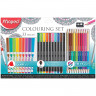 Набор для творчества MAPED "Colouring Set", 10 фломастеров, 10 капиллярных ручек, 12 двусторонних цветных карандашей, точилка, 897417 по низкой цене оптом 