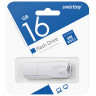 Флеш-диск 16GB SMARTBUY Clue USB 2.0, белый, SB16GBCLU-W по низкой цене оптом Краснодар, Москва, Уфа, Казань, Барнаул, Владивосток, Хабаровск, Сахалин, Красноярск, Екатеренбург, 