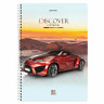 Тетрадь А4, 80 л., BRAUBERG, гребень, клетка, обложка картон, Discover, 404050 по низкой цене оптом 