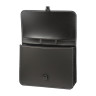 Папка-портфель пластиковая BRAUBERG "КОНСУЛ" А4 (370х280х120 мм), 2 отделения, фактура "бисер", черная, 223079 по низкой цене оптом 