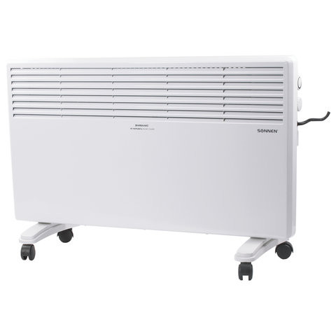 Обогреватель-конвектор SONNEN X-2000, 2000 Вт, напольная/настенная установка, белый, 453496 по низкой цене оптом 