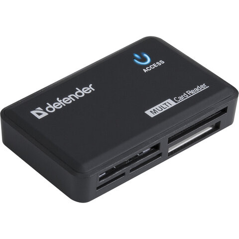 Картридер DEFENDER OPTIMUS USB 2.0, порты SD/MMC, TF, M2, MC, CF, XD, 83501 по низкой цене оптом 