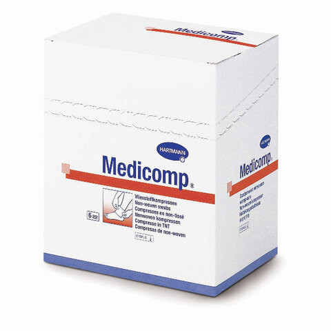 Салфетка нетканая стерильная MEDICOMP STERIL, комплект 25х2 шт., 10х10 см, 421725 по низкой цене оптом 