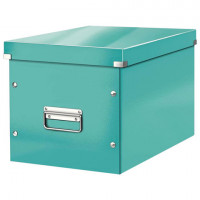 Короб архивный LEITZ "Click & Store" L, 310х320х360 мм, ламинированный картон, разборный, бирюзовый, 61080051