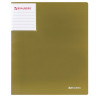Папка на 2 кольцах BRAUBERG "Bronze silk", 25 мм, внутренний карман, бронза, до 170 листов, 0,7 мм, 227503 по низкой цене оптом 