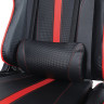 Кресло компьютерное BRABIX "GT Carbon GM-120", две подушки, экокожа, черное/красное, 531931 по низкой цене оптом 