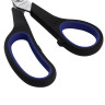 Ножницы BRAUBERG "Soft Grip", 216 мм, черно-синие, резиновые вставки, 3-х сторонняя заточка, 230763 по низкой цене оптом 