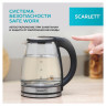 Чайник SCARLETT SC-EK27G103, 1,8л, 1800Вт, закрытый нагревательный элемент, стекло, ч по низкой цене оптом Краснодар, Москва, Уфа, Казань, Барнаул, Владивосток, Хабаровск, Сахалин, Красноярск, Екатеренбург, 