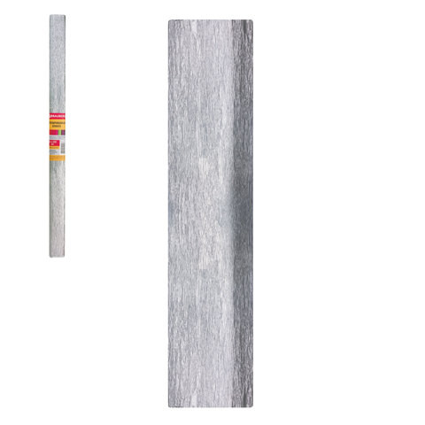 Бумага гофрированная (креповая), СЕРЕБРЯНАЯ, 22 г/м2, 50х200 см, в рулоне, BRAUBERG, 127936 по низкой цене оптом Бумага гофрированная (креповая), СЕРЕБРЯНАЯ, 22 г/м2, 50х200 см, в рулоне, BRAUBERG, 127936 по низкой цене оптом