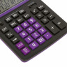 Калькулятор настольный BRAUBERG EXTRA COLOR-12-BKPR (206x155 мм),12 разрядов, двойное питание, ЧЕРНО-ФИОЛЕТОВЫЙ, 250480 по низкой цене оптом 