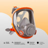 Маска полнолицевая Jeta Safety 5950, силикон, ударопрочный поликарбонат, защитная пленка, размер М, 5950-M по низкой цене оптом 