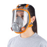 Маска полнолицевая Jeta Safety 5950, силикон, ударопрочный поликарбонат, защитная пленка, размер М, 5950-M по низкой цене оптом 