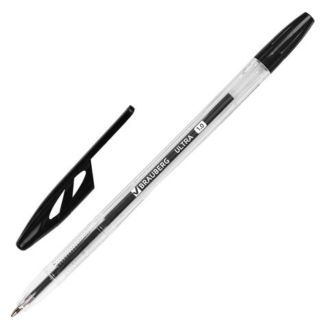 Ручка шариковая BRAUBERG "ULTRA", ЧЕРНАЯ, узел 1 мм, чернила ГЕРМАНИЯ, наконечник ШВЕЙЦАРИЯ, 143559 по низкой цене оптом Краснодар, Москва, Уфа, Казань, Барнаул, Владивосток, Хабаровск, Сахалин, Красноярск, Екатеренбург, 
