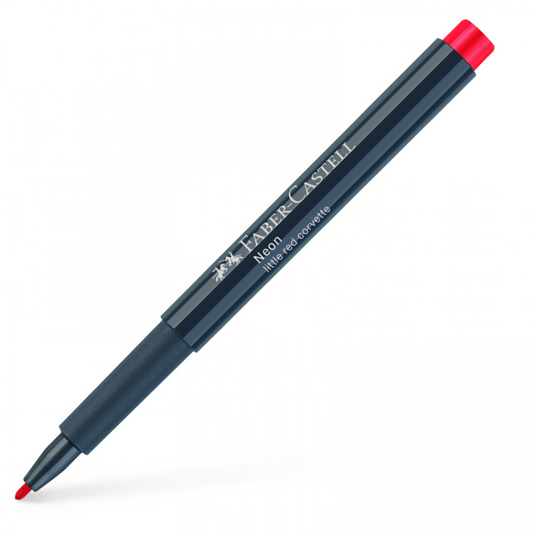Маркер для декорирования Faber-Castell "Neon" цвет 121 ярко-красный, пулевидный, 1,5мм по низкой цене оптом Краснодар, Москва, Уфа, Казань, Барнаул, Владивосток, Хабаровск, Сахалин, Красноярск, Екатеренбург, 