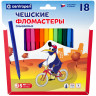 Фломастеры 18 ЦВЕТОВ CENTROPEN "Пингвины", смываемые, вентилируемый колпачок, 7790/18ET, 7 7790 1886 по низкой цене оптом 