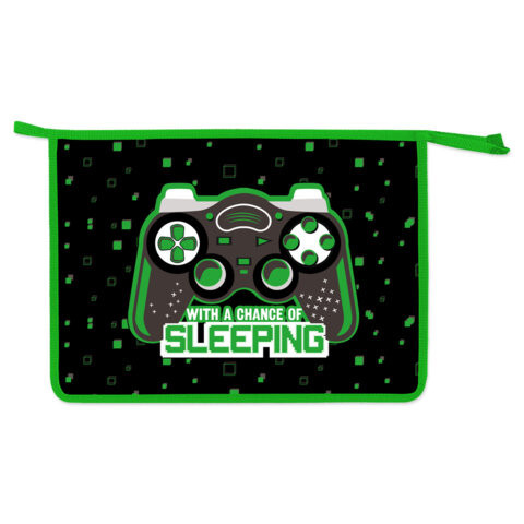 Папка для тетрадей ЮНЛАНДИЯ А4, 1 отделение, пластик, на молнии, Gaming, 272142 по низкой цене оптом 