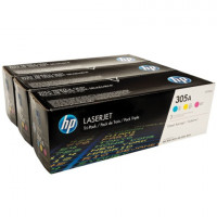Картридж лазерный HP (CF370AM) LaserJet Pro 300 M375/M475, КОМПЛЕКТ 3 цвета CMY, ресурс 3х2600 страниц