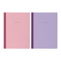 Тетрадь А4 96л. BRAUBERG на сшивке с корешком, клетка, обложка картон, Minimal Pastel, 405282