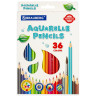 Карандаши цветные акварельные BRAUBERG PREMIUM AQUARELLE, 36 цветов, грифель мягкий 4 мм, 181674 по низкой цене оптом 