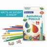 Карандаши цветные акварельные BRAUBERG PREMIUM AQUARELLE, 36 цветов, грифель мягкий 4 мм, 181674 по низкой цене оптом 